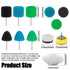 20Pcs 1inch Mini Buffing Polishing Pads Mini Detail Polishing Pads Set Wear-Resistant Sponge Wool Polisher Pads Car Detail Small