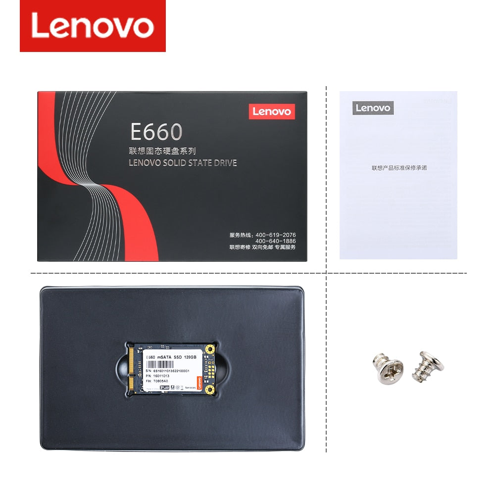 Lenovo mSATA SSD 512GB 1TB 128GB 256GB Internal Solid State Drive High Performance Hard Disk for Desktop Laptop Ideapad