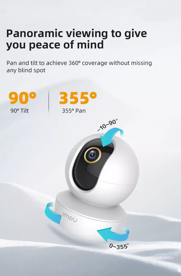 IMOU 4Pcs Ranger SE 2MP Baby Monitoring Security AI Body Detection Wireless IP CCTV Indoor 4X Digital Zoom 1080P Camera