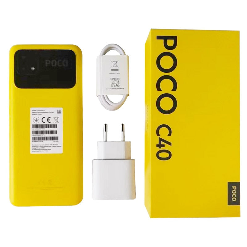 New Global Version POCO C40 3GB 32GB / 4GB 64GB 6000mAh battery 6.71”Display JLQ JR510 Octa-core CPU 13MP main camera