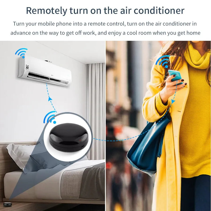 Tuya WiFi IR Remote Control Smart Universal Infrared Smart Home APP Voice Control for TV Via Smart Life APP Alexa Google Home