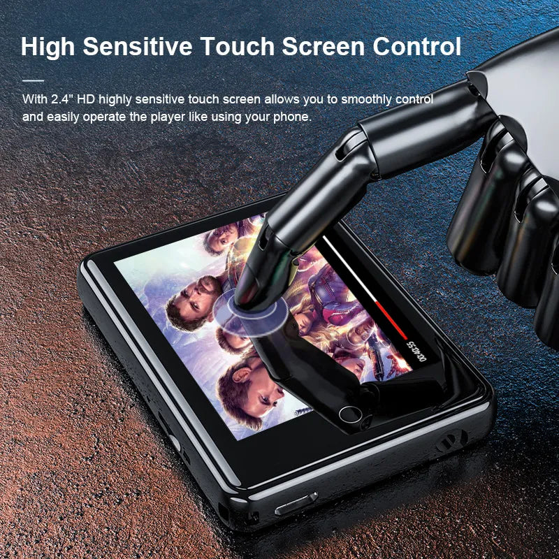 RUIZU M17 Metal Bluetooth 5.0 MP3 Music Player Touch Screen Portable Built-in Speaker Walkman With FM Radio Recorder Ebook MP4