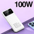 100W Super Fast Charging Power Bank 20000mAh Portable Charger External Battery Pack Powerbank for iPhone Xiaomi Huawei Samsung