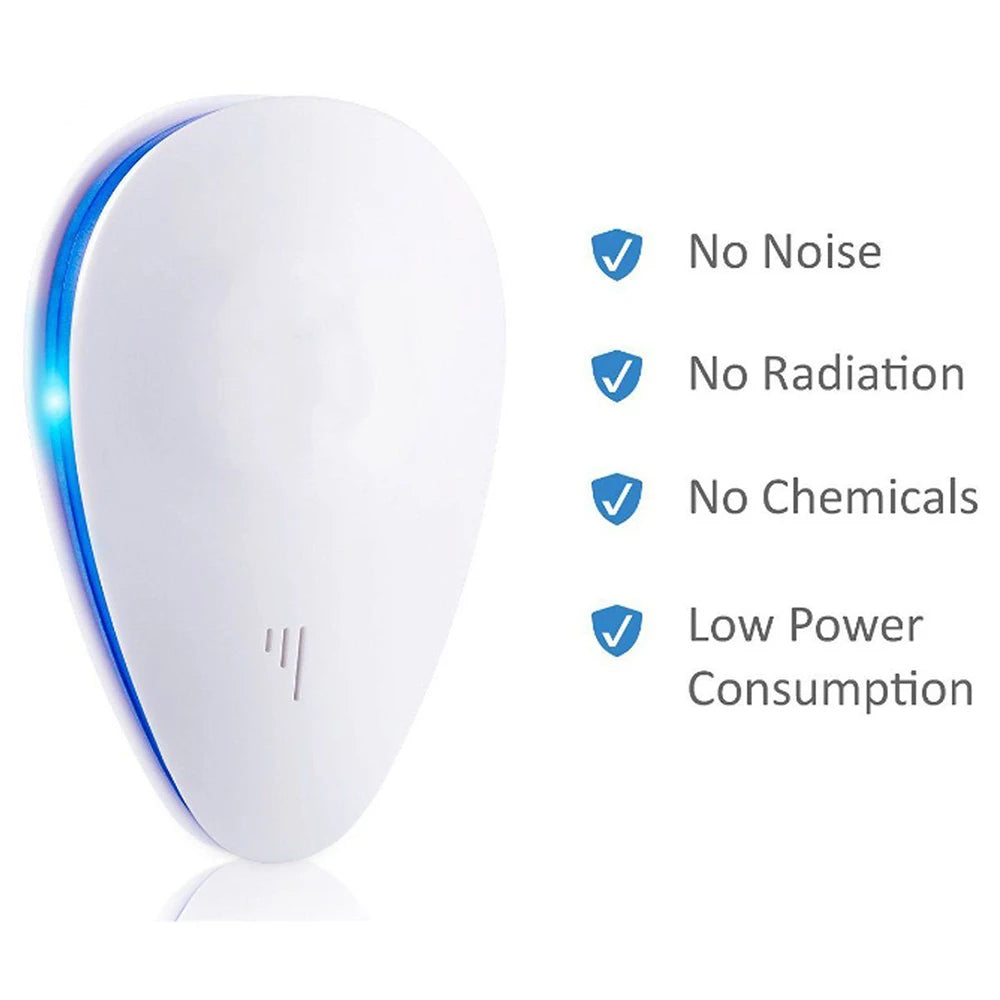 Hot Ultrasonic Pest Repeller Mosquito Killer Electronic Repellent Anti Rodent Mice Cockroach Rat Spider Insect US/UK/EU Plug