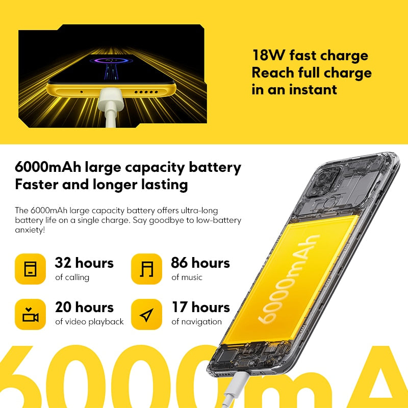 POCO C40 32GB/64GB Global Version 6.71" DotDrop Display 13MP Dual Camera 6000mAh Battery Octa Core CPU