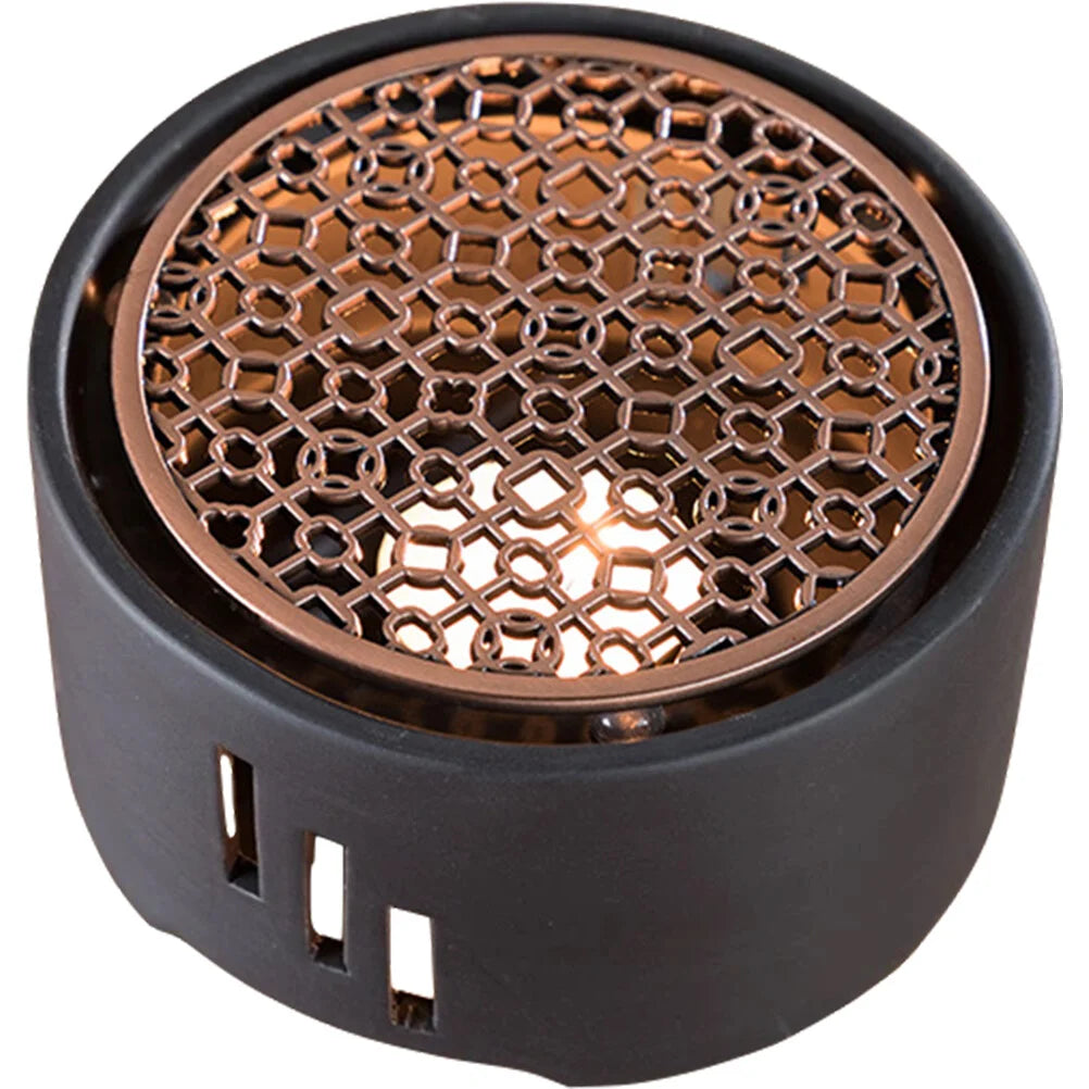 Tea Warmer Ceramic Heater Light Teapot Warming Black Wax Warmers Metal Stainless Steel Coffee Base Tealight