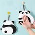 Cute Cartoon Absorbent Hand Towel Chic Bathing Towel Non-shedding Hanging Panda Wipe Towel Soft Kids Hand Towels