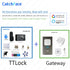 Gate Automatic Lock Fingerprint Waterproof Outdoor Garden Lock Remote Control TTLock TUYA App Code Keyless Smart Door Lock 12V