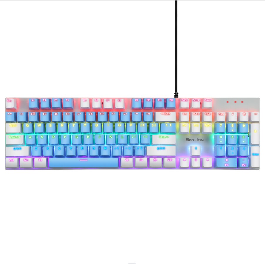 SKYLION G300 Wired Mechanical Keyboard 28 Kinds of Colorful Lighting Gaming and Office For Windows and IOS System