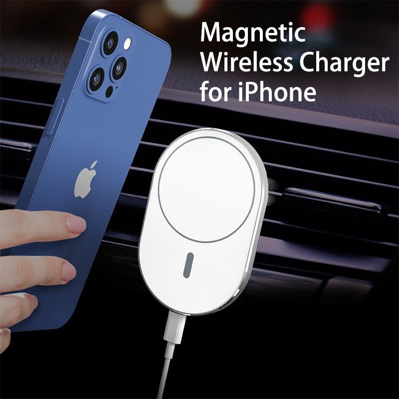 Magnetic Cell Phone Car Holders for Magsafe iPhone 12 13 14 Pro Max Magnet 15W Qi Wireless Chargers Holder Accessories