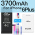 PINZHENG Original High Capacity Battery For iPhone 5S SE 5 6 6S 7 8 Plus Phone Replacement Batteries Warranty One Year Bateria