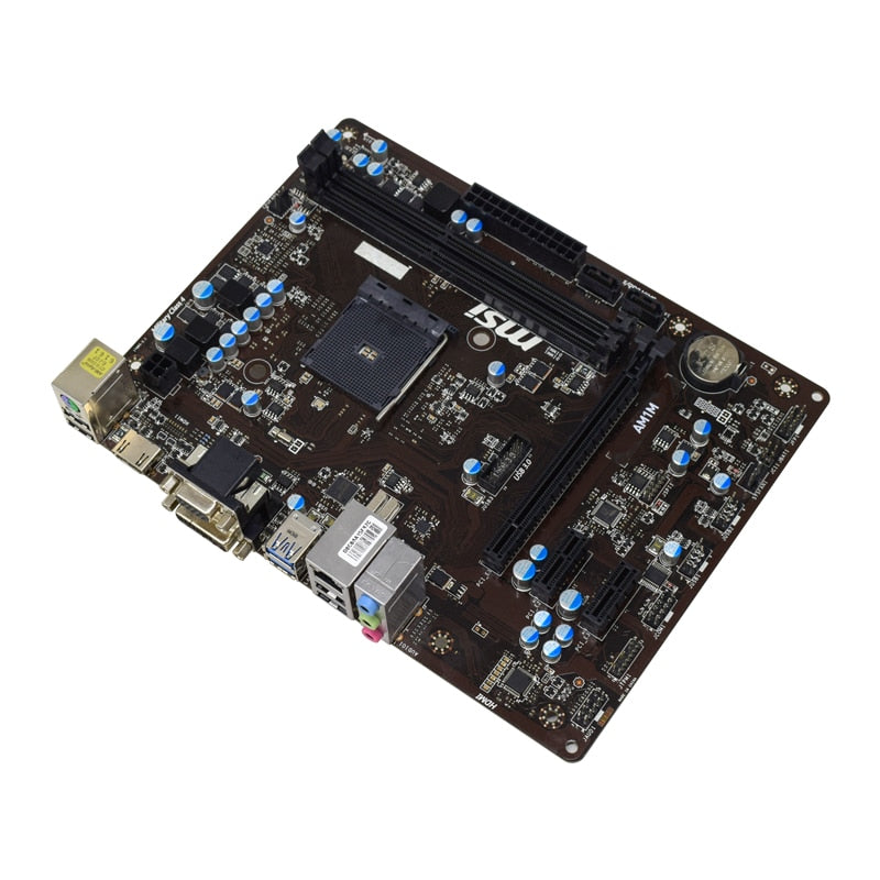MSI AM1M Motherboard Socket AM1 DDR3  32G USB 3.0 AMD APU SATAIII USB 3.0 VGA HDMI  Micro-ATX For AMD Socket AM1 Athlon