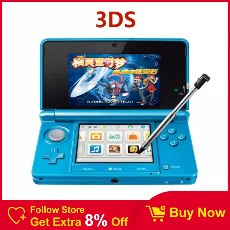 Original Used Console For 3DS Play Directly Unlocked Free games