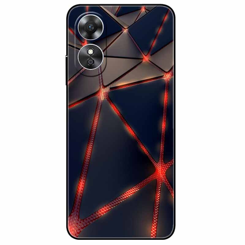 For OPPO A98 5G A 98 Case Silicone Soft Wolf Lion Cat Black Bumper Funda Coque for OPPO A98 2023 CPH2529 OPPOA98 Protective Bag