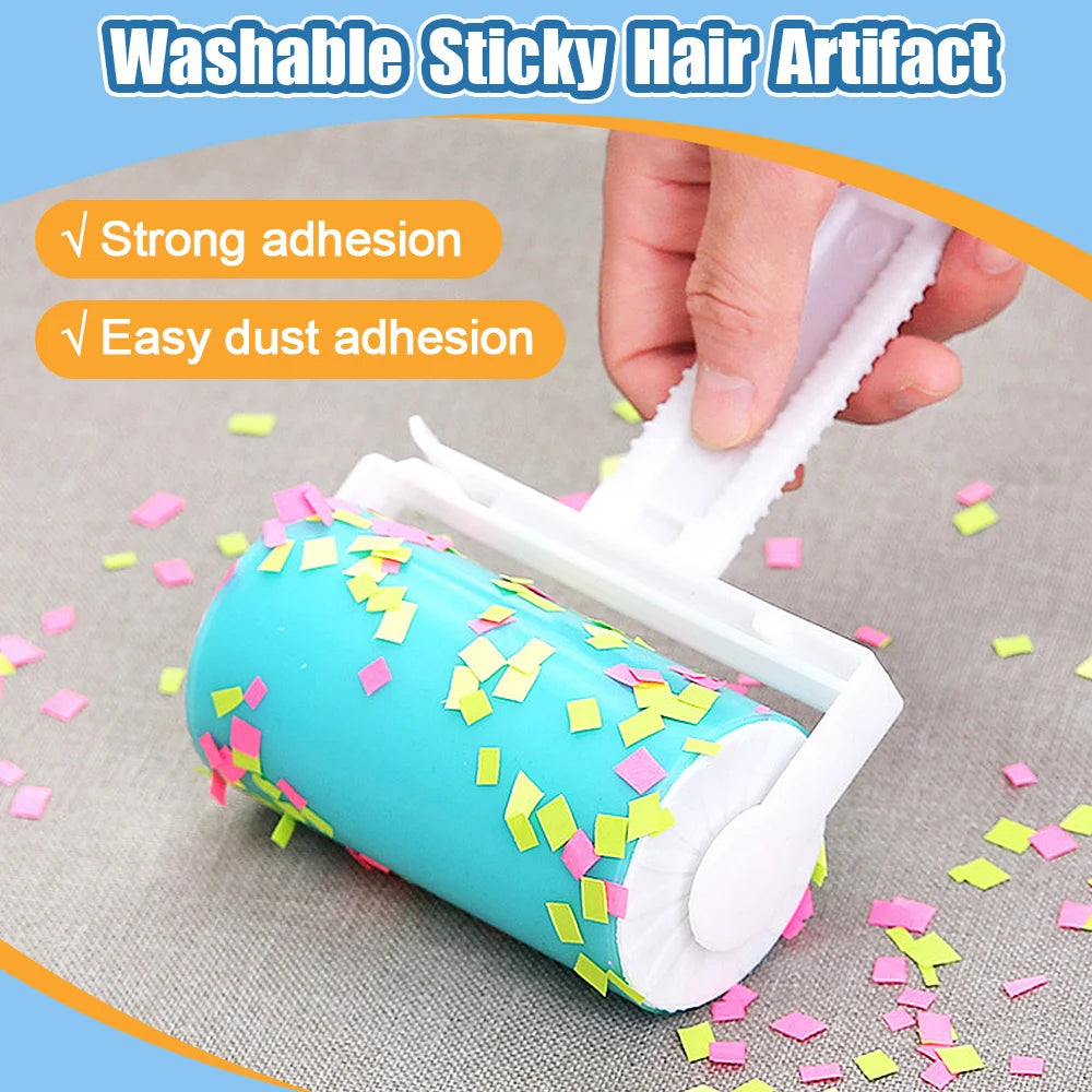 Lint Remover Washable Clothes Hair Sticky Roller Reusable Portable Pet Hair Remover Sticky Roller Carpet Sofa Home Cleaning New