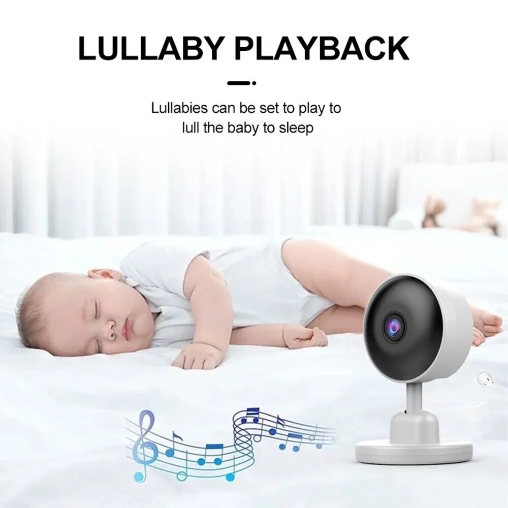 Baby Monitor Wireless Indoor 2.8 Inch Surveillance Wifi Video Two Way Audio Night Vision Smart Baby Camera Security Protection
