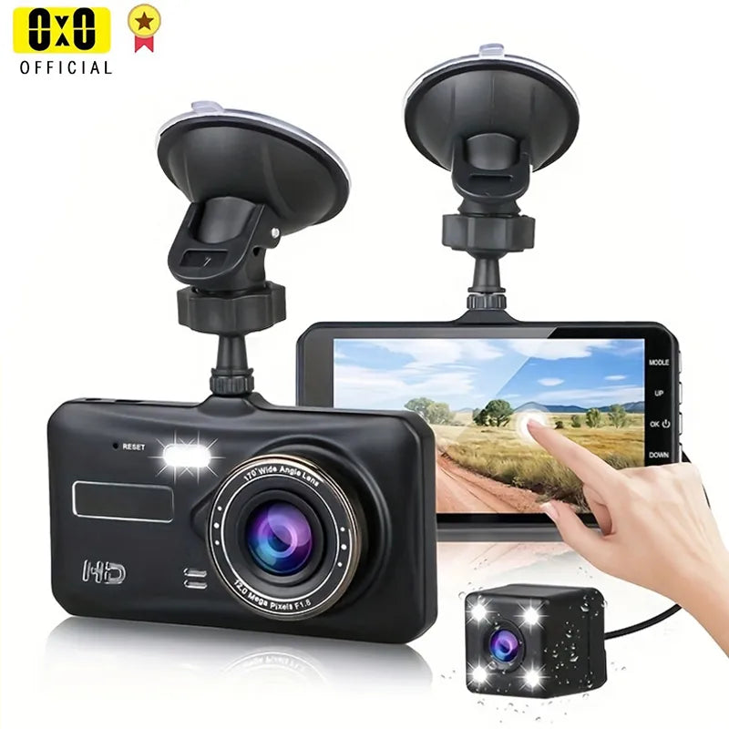 Dash Cam Front and Rear Camera CAR DVR Car Video Recorder Vehicle Black Box FULL HD 1080P Night Vision Driver Recorder