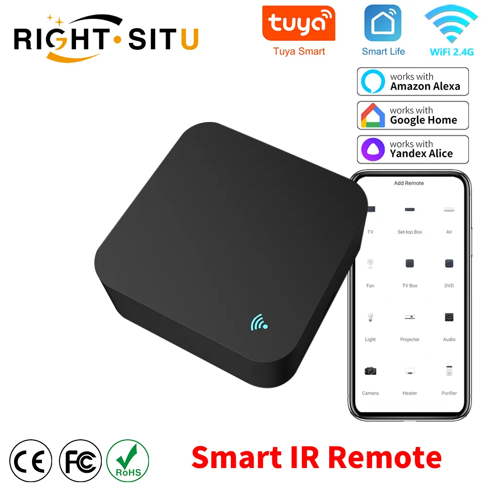 Tuya Smart IR Remote Control Smart Life for Smart Home Automation Replace TV DVD AUD AC Remote Works with Alexa Google Home