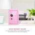 Kids Money , Mini Money Box Gift Safe Case Password with Key Metal Money Box Storage Bedroom Locker Home Ornament