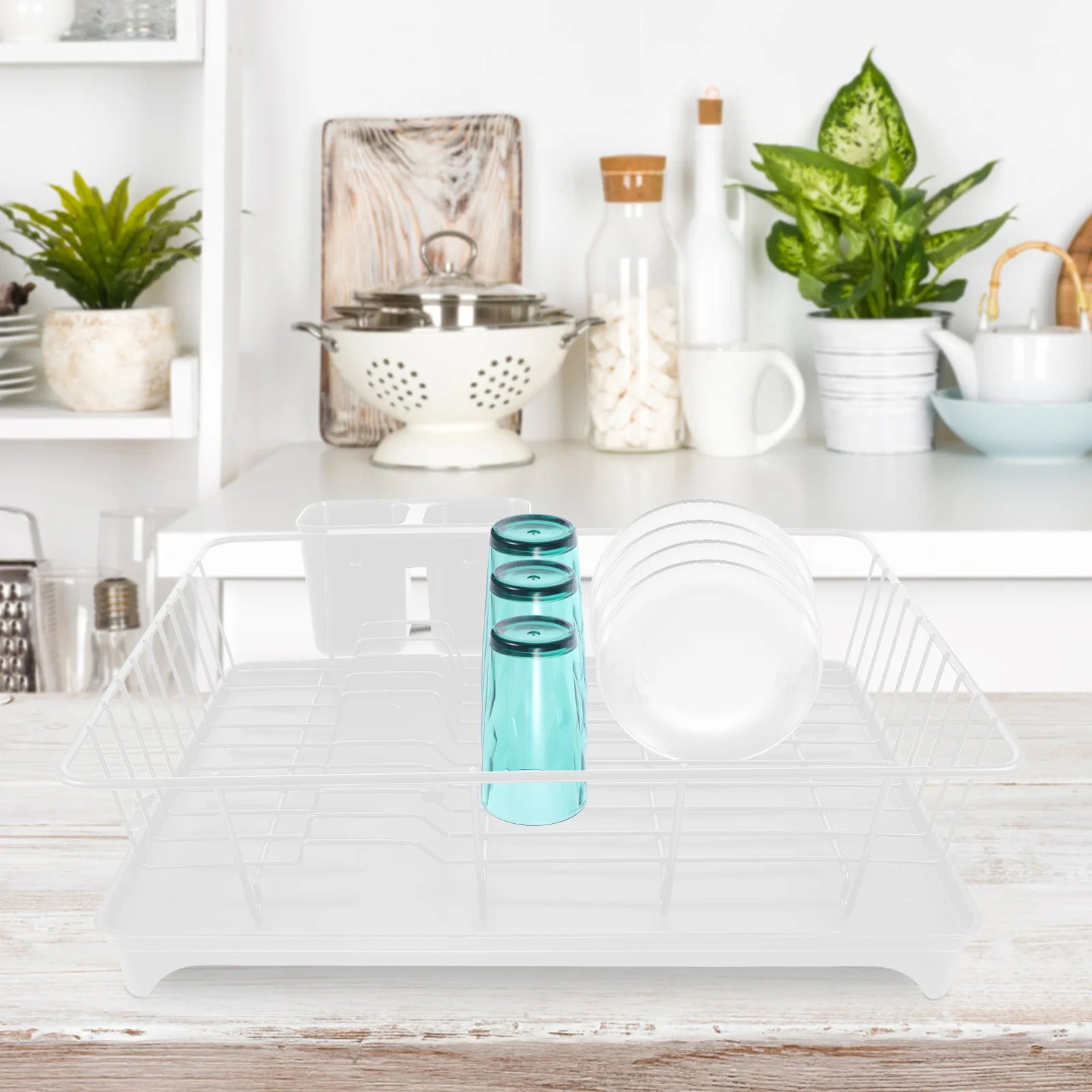 Clothes Drying Rack Dish Strainers Kitchen Counter Large Racks Pp Drain Drainer Kitchen Organizer Desk Organizer