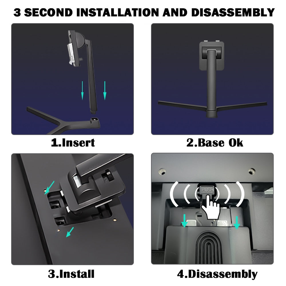 Tiansu 2K Monitor 24 inch 165hz for PC 144Hz Fast IPS Computer Monitor Gamer HDMI-compatible 24'' Screen Display Gaming Monitors