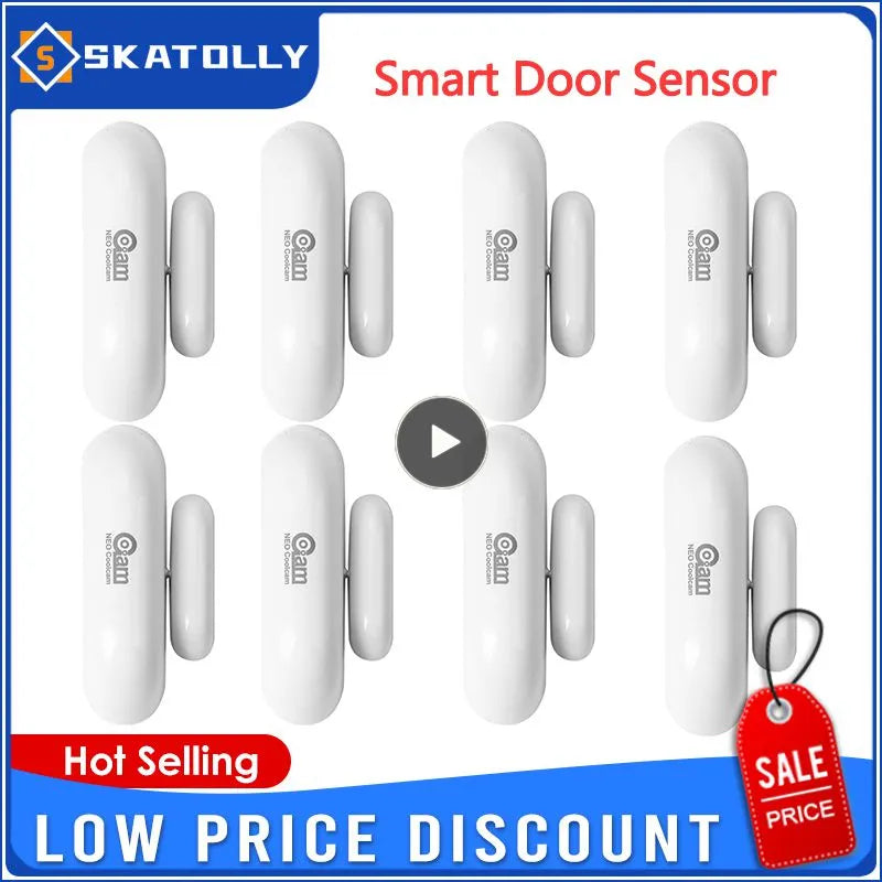 Smart Door Open Sensor Eu Window Sensor Magnetic Z-wave Plus Door Sensor Window Security Sensor 868.4mhz Contact Sensor Detector