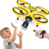Mini RC Watch UFO Drone Smart Watch Remote Sensing Gesture Control Aircraft Hold 2 Controllers Quadcopter for Kids Toy Gift