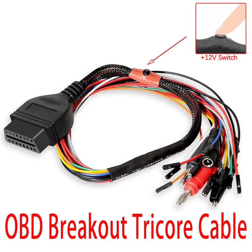 OBD2 Diagnostic Adapter MPPS V18 OBD Breakout Tricore Cable ECU Bench Pinout Cable MPPS V21 12V Switch Car Inspection Tools