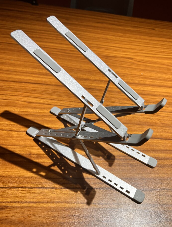 Laptop Stand Double Layer Multi Angle Adjustable Aluminum Alloy Material Suitable For 13-15.6 Inch Notebook