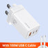 USAMS 65W GaN Charger Type C PD Fast Charger USB C Quick Charge 4.0 3.0 Phone Charger For MacBook iPad Pro iPhone Xiaomi Laptop