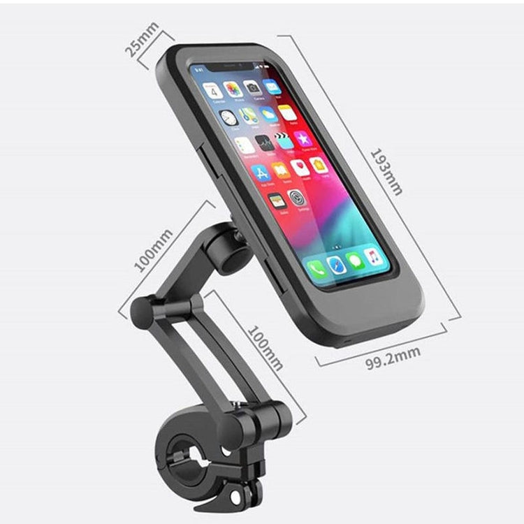 360°Rotation Waterproof Bike Phone Mount Cell Phone Holder for Motorcycle and Bike Handlebars with TPU Touch