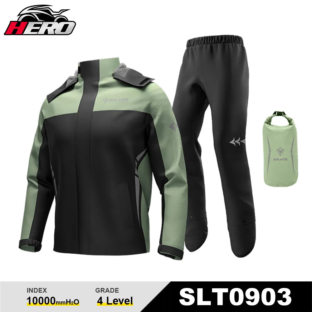 Motorcycle Raincoat Men Women Waterproof Motorbike Rain Suit Reflective Motocross Riding equipment Fashion Ultrathin Split Rain