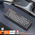 60% Wireless Mechanical Keyboard Bluetooth Dual Mode Hot-Swappable Mini 68-Key Red Switch for PC PS4 Xbox iPhone iPad