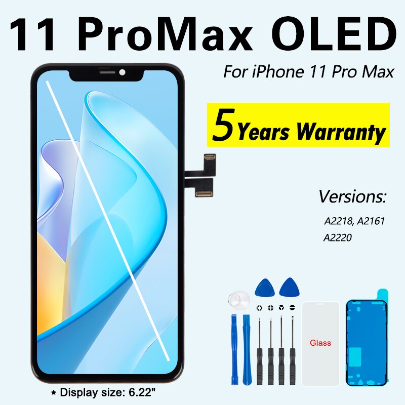 AAA+++ LCD For iPhone 14 13 12 11 Pro XR XS X MAX Display With 3D Touch Screen Digitzer Assembly Replace 100% Test No Dead Pixel