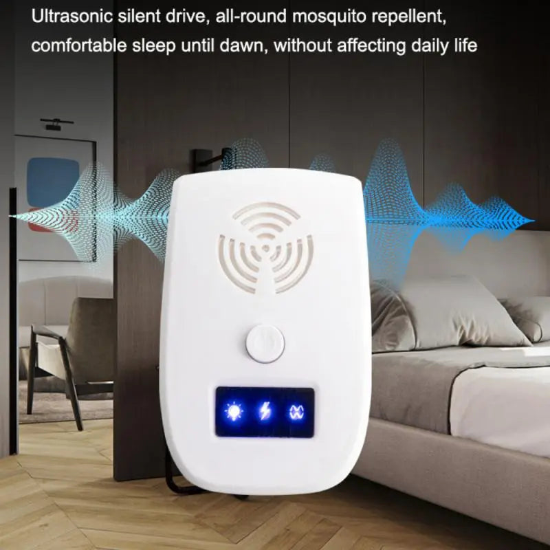 Ultrasonic Electronic Mosquito Repellent Mouse Device Cockroach Pest Repeller Control Household PestInsect Rats Spiders Repeller
