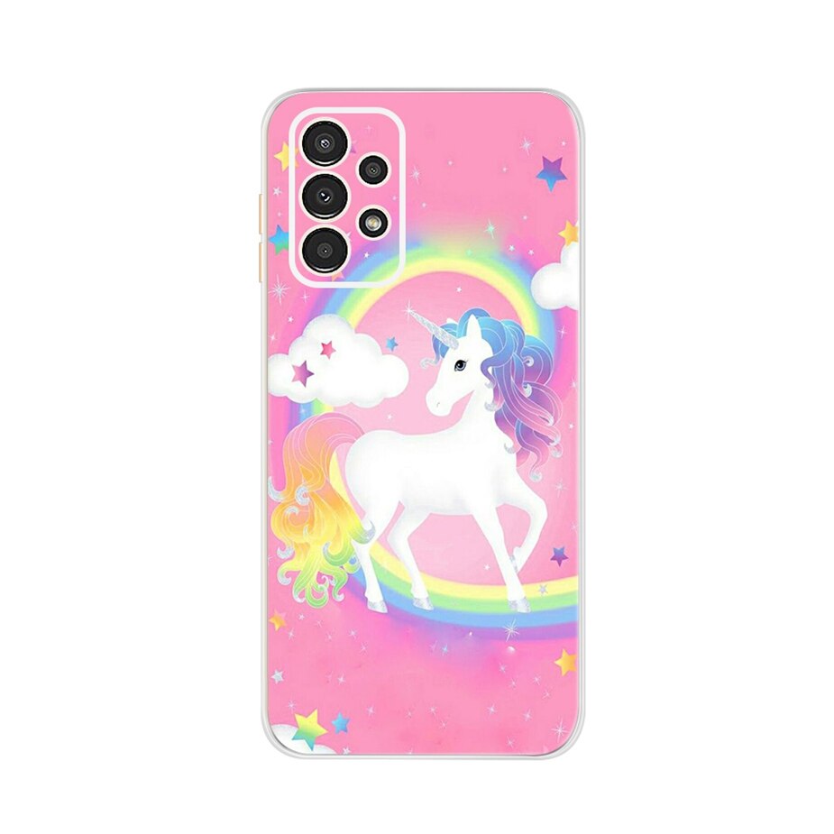 For Samsung A13 4G Case Cute Cartoon Painted Cover Silicone Soft Phone Case For Samsung Galaxy A13 A 13 Cover Coque 6.6'' Fundas