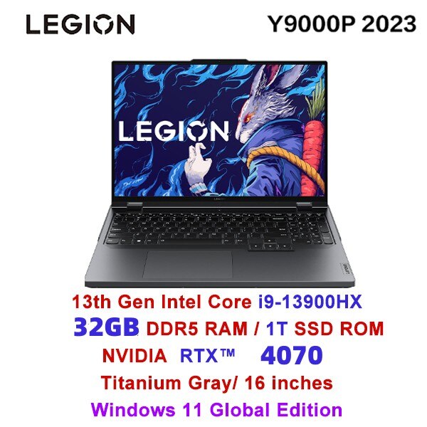 Lenovo Legion Y9000P Gaming Laptop 13th Intel Core I9-13900HX 16G 1TB SSD RTX4060/RTX4070 16 inches 240Hz 2023 Notebook PC