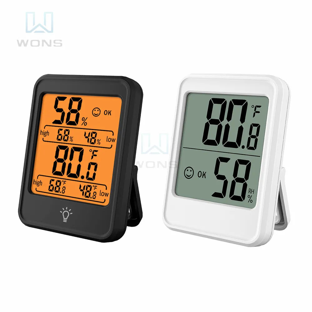 Digital Thermomether Hygrometer Room Thermometer Indoor Electronic Temperature Humidity Monitor Weather Station For Home