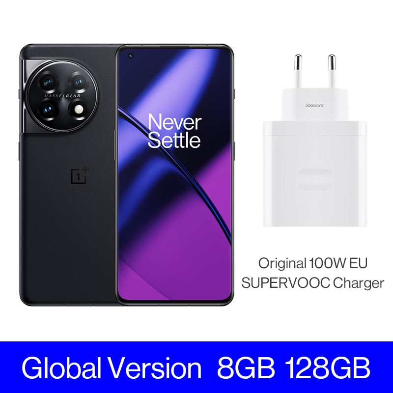 OnePlus 11 5G Global Version 8GB 128GB Snapdragon 8 Gen 2 2K 120Hz AMOLED Display 100W Charge 5000mAh NFC