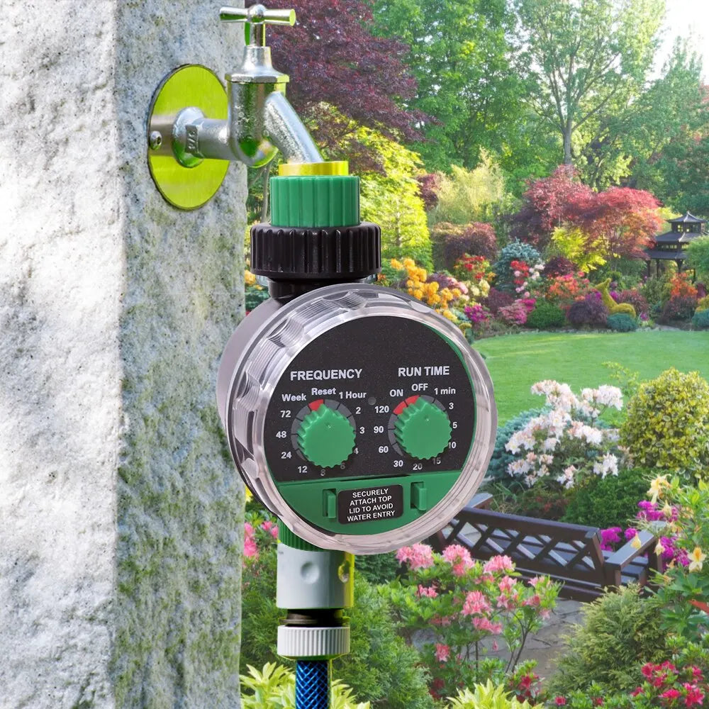Garden Ball Valve Automatic Electronic Watering Timer Home Garden Irrigation Timer 0 Water Pressure Working Controller System