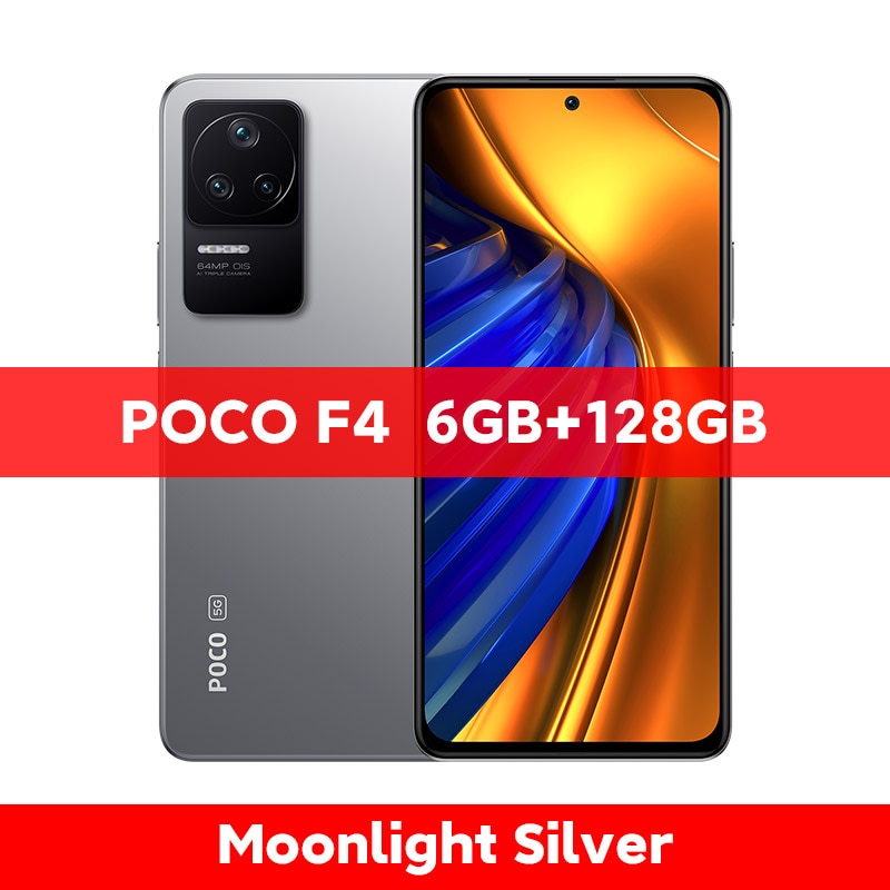 POCO F4 5G Global Version 6GB 128GB/8GB 256GB Snapdragon 870 Octa Core 67W Charging 120Hz 64MP Triple Camera NFC