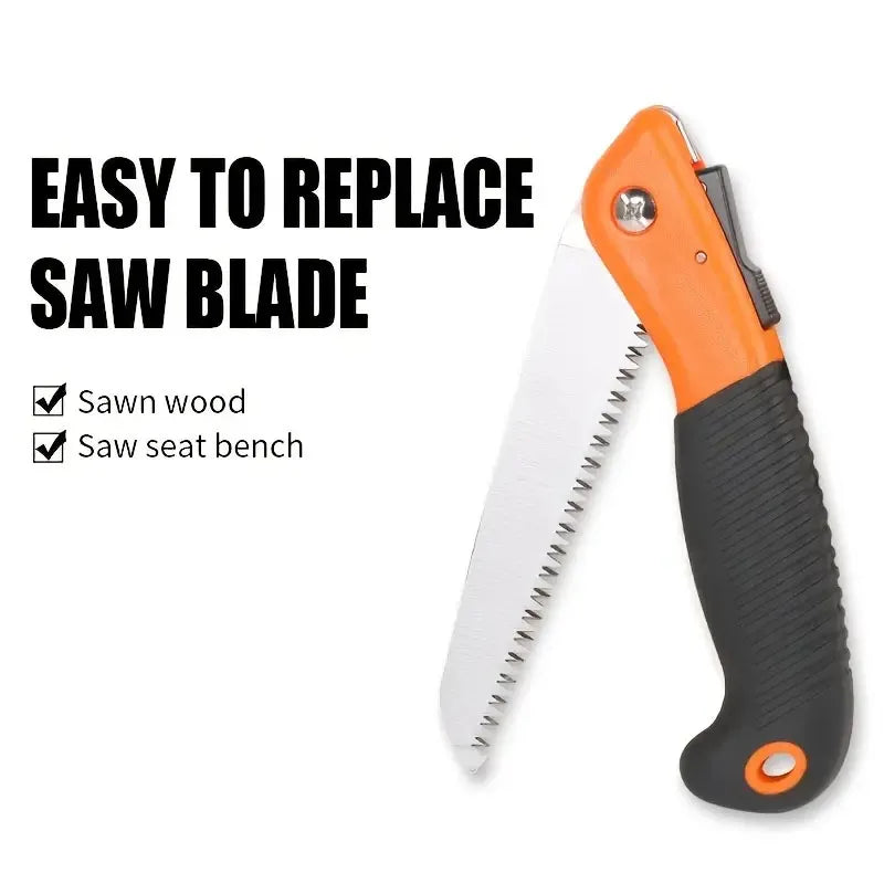 Multi-purpose Gardening Pruning Saw Woodworking Folding Outdoor Sharp Hand Saw Logging  stainless steel Saw Woodworking Tools