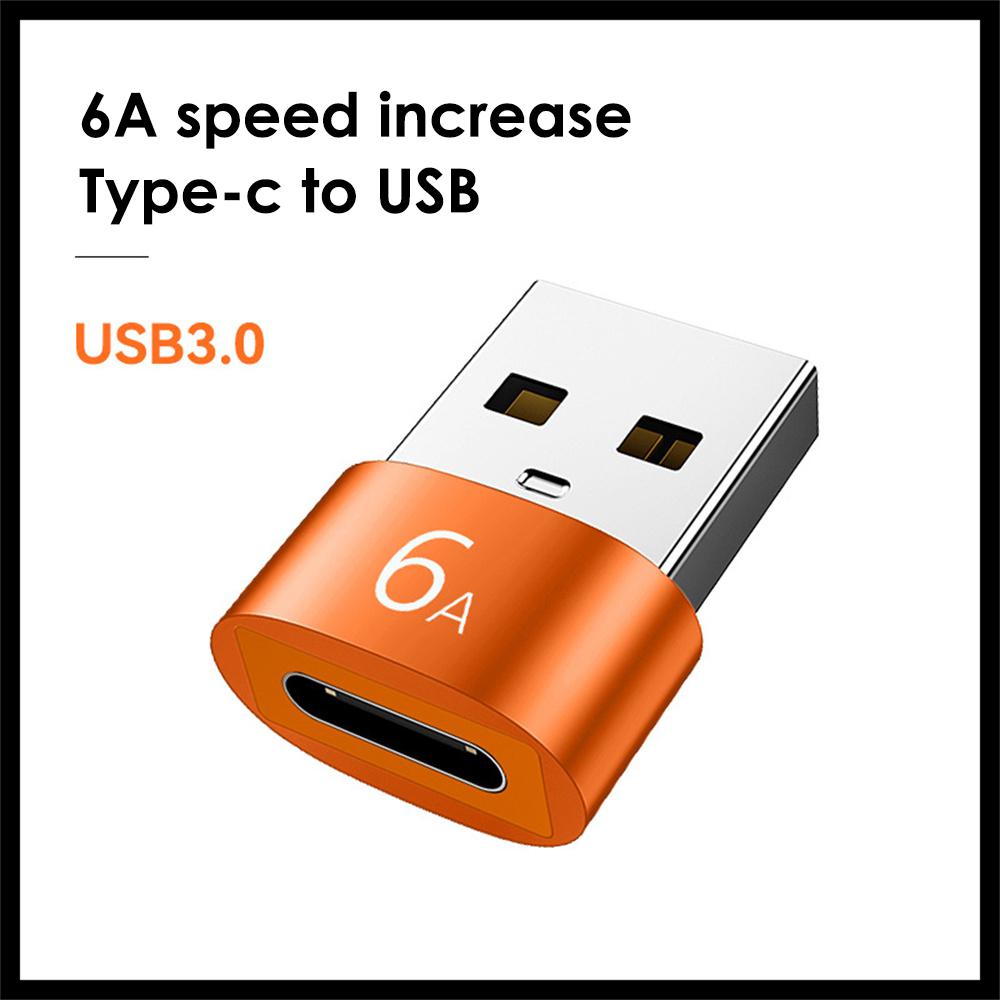 6A Type C To USB3.0 Adapters Type C Male To USB3.0 Female Mobile Phone Converters Quick Charge Adapter For IPhone 11/12/13