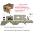 3D VR Glasses Set Home Film Wearable Device DIY Ultra Clear Google Viewing For Mobile Phone Cardboard Theater