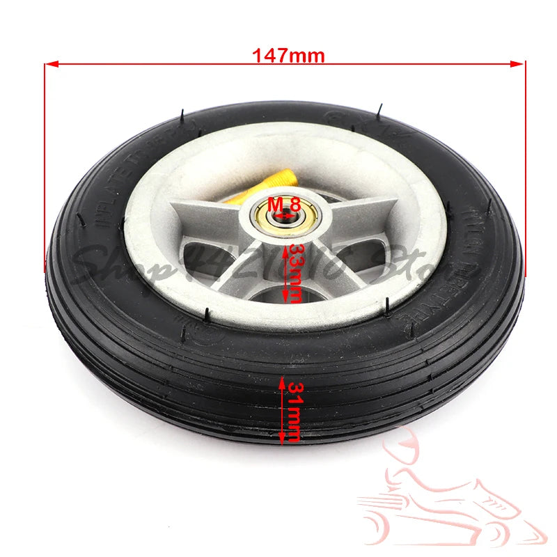 For Small Surf Electric Scooter Motorcycle A-Folding Bike 6 Inch 150mm Tyre Inner Tube 6x1 1/4 Tire Solid /Inflation Wheel