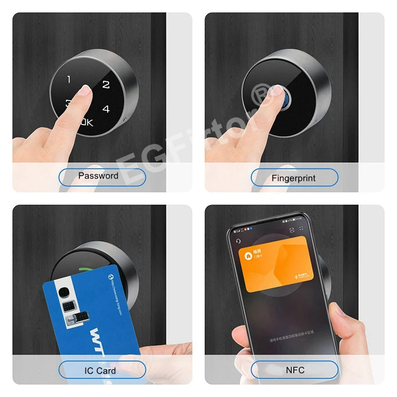 Smart Drawer Lock 20mm 30mm Mortise Fingerprint Password IC Card Wooden Cabinet Keypad Intelligent File Box Door Lock
