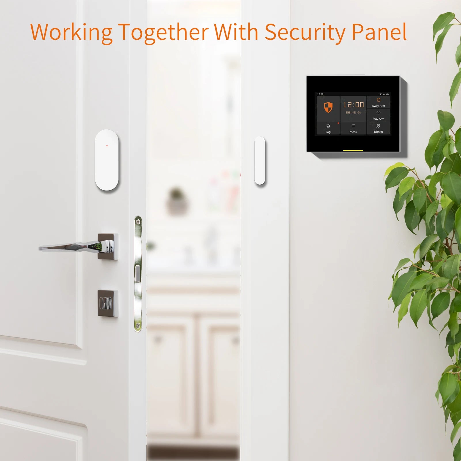 TAIBOAN Wireless 433mhz Door Window Alarm Sensor EV1527 Door Open/Closed Detector For Smart Alarm Host System Accessories