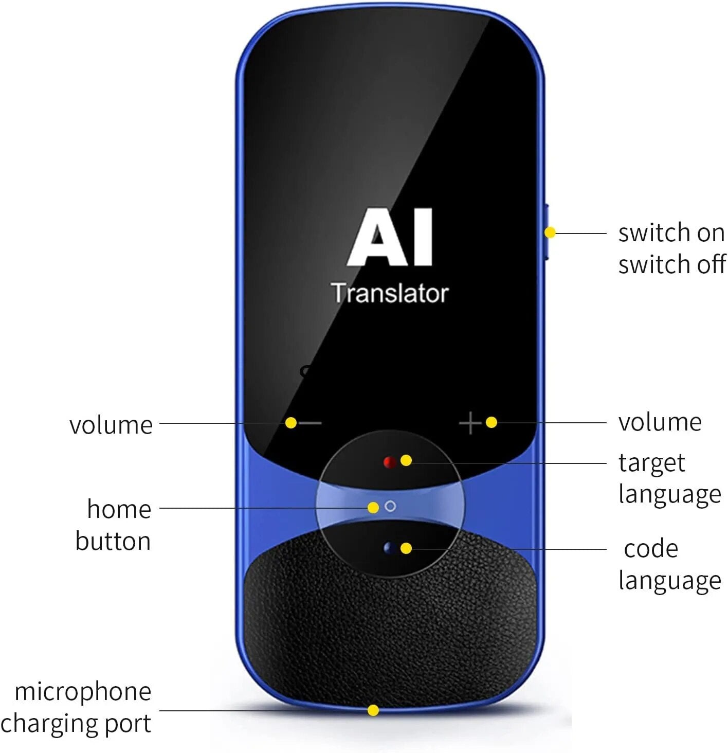 2023 New Smart Translator 106 Languages Photo Translate Instant Voice Translator Portable Languages Translation Without Internet