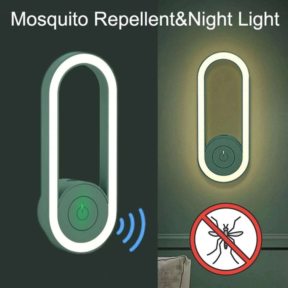New Ultrasonic Insect Repellent Night Light Electronic Mosquito Repellent Mouse Spider Cockroach Portable Insect Killer