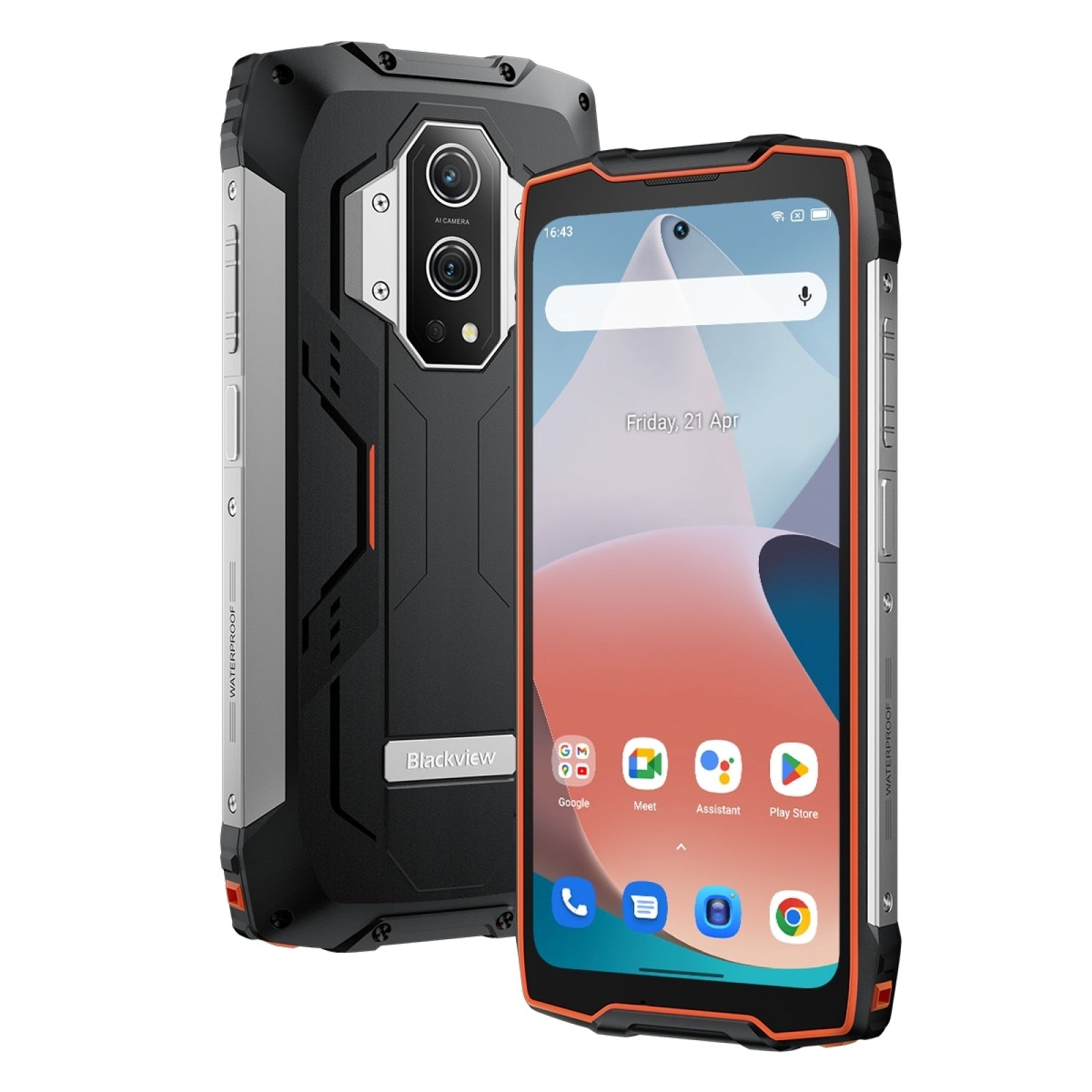 Blackview BV9300 Waterproof 12GB+256GB Helio G99 Rugged Smartphone 6.7'' Android 12 NFC Laser Rangefinder 50MP Mobile 15080mAh